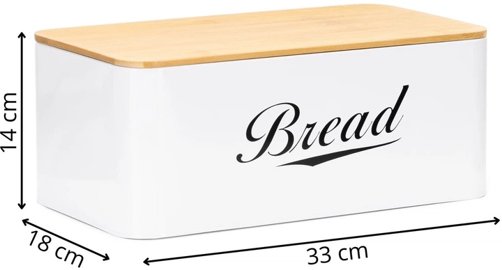 Chlebak Springos biały 30 x 23 x 13 cm (5908455306188) - obraz 3