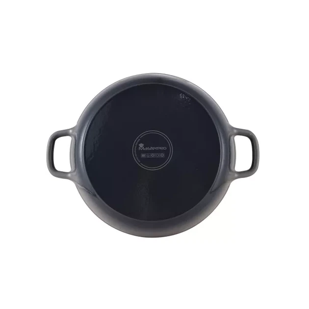 Сотейник з кришкою MasterPro BGMP-3832 30.5 см Чорний (00132918) - Фото 2 Сотейник з кришкою MasterPro BGMP-3832 30.5 см Чорний (00132918) - зображення 2