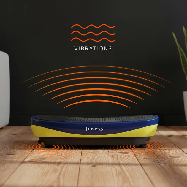 Вібраційна платформа HMS SVP11 з 3D‑накладкою та 2 двигунами Чорний з синім (5908261686405) - зображення 5