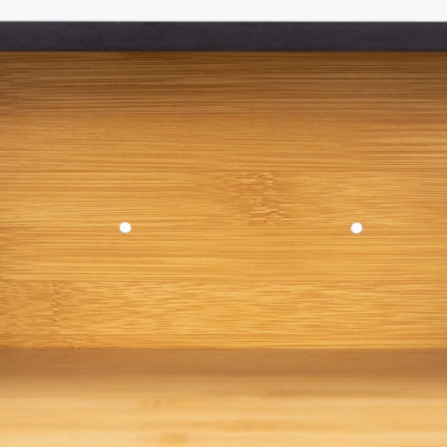 Chlebak Springos bambusowy dwupoziomowy Czarny (5908455306140) - obraz 4