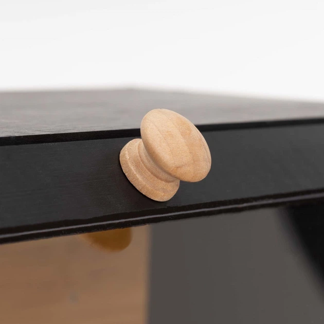 Chlebak Springos bambusowy dwupoziomowy Czarny (5908455306140) - obraz 5