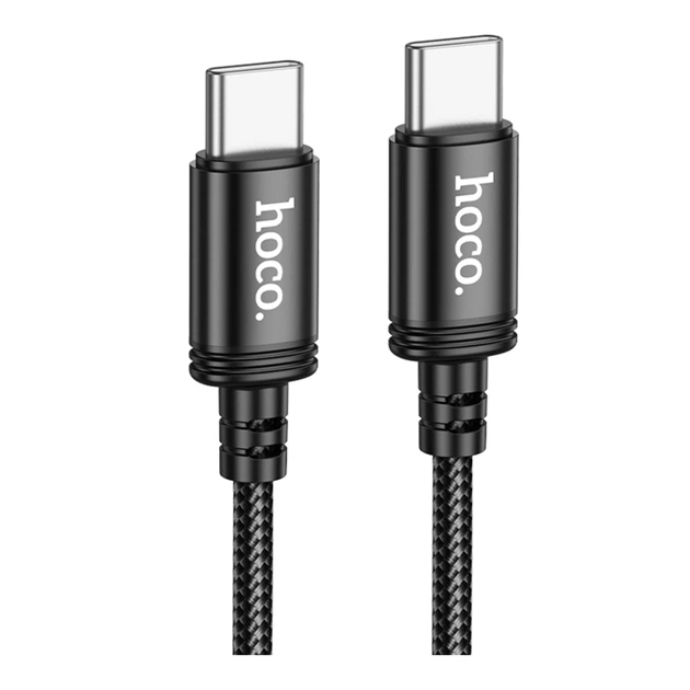 Кабель USB Hoco X89 Type-C to Type-C 60W 2m Чорний - Фото 1 Кабель USB Hoco X89 Type-C to Type-C 60W 2m Чорний - изображение 1