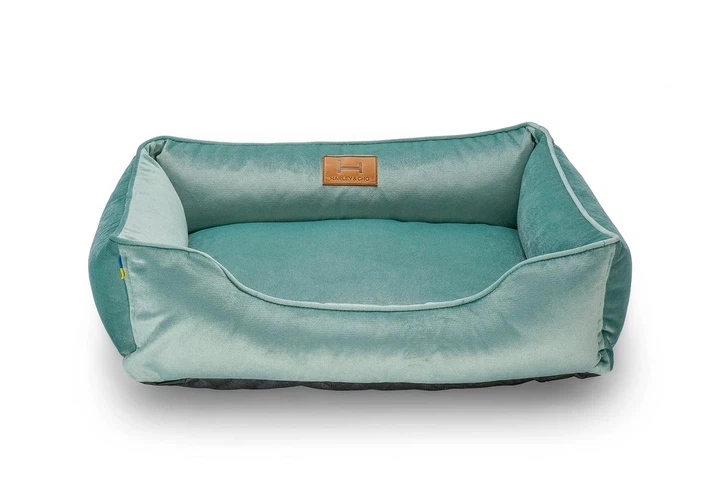 Лежак Harley and Cho Dreamer Velur Tiffany S 60x45 cm М'ятний для собак та кішок (HC-003102580) - зображення 12
