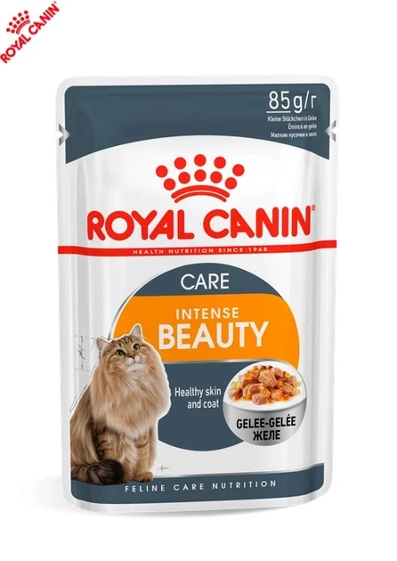 Вологий корм Royal Canin Intense Beauty in Jelly - для кішок для здоров'я шкіри, шматочки в соусі, 85 г (41510010) - зображення 7