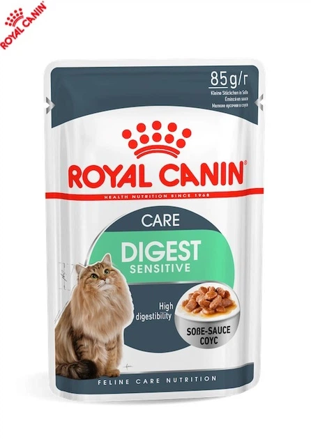 Вологий корм Royal Canin Digest Sensitive Gravy - консерви для котів з чутливим шлунком, у соусі, 85 г (4076001) - зображення 6