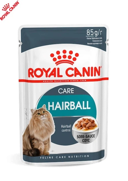Влажный корм Royal Canin Hairball Care Gravy - консервы для кошек для вывода шерсти из ЖКТ, кусочки в соусе, 85 г (4158001) - изображение 6