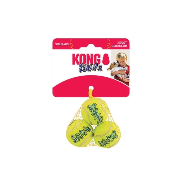 Іграшка Kong SqueakAir Ball м’яч-пискавка для собак мініатюрних порід, XS - 3 шт - зображення 4