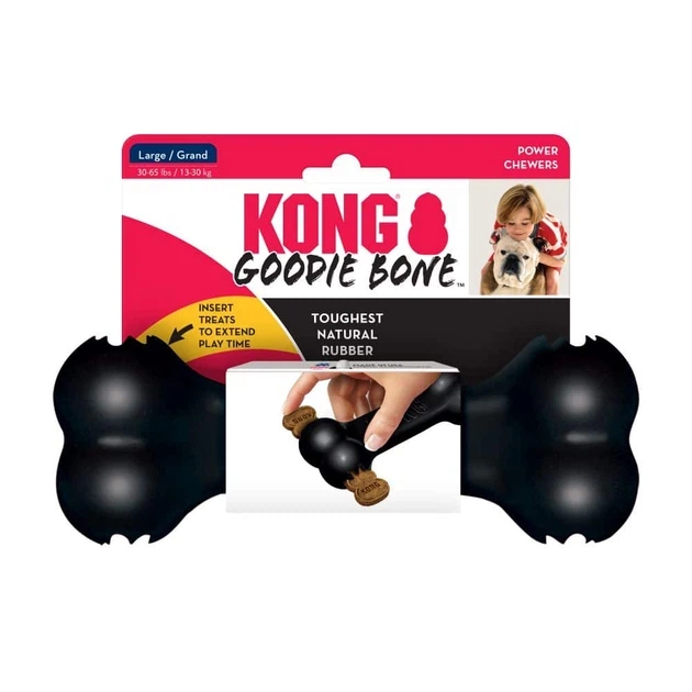 Іграшка Kong Extreme Goodie Bone суперміцна кістка-годівниця для собак середніх і великих порід, L - изображение 5