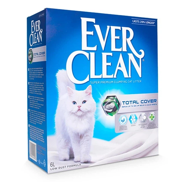 Ever Clean Total Cover Грудкуючий наповнювач для котячого туалету Повне Блокування з мікрогранулами, 6 л - изображение 2