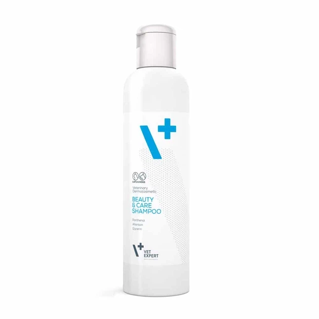 Vet Expert Beauty & Care Shampoo Шампунь для котів і собак із сухою та чутливою шкірою, 250 мл - Фото 2 Vet Expert Beauty & Care Shampoo Шампунь для котів і собак із сухою та чутливою шкірою, 250 мл - изображение 2