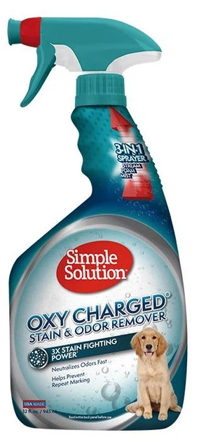 Засіб для нейтралізації запахів та видалення стійких плям Simple Solution Oxy charged 945 мл в упаковці (ss14715) - зображення 2