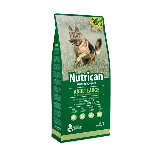 Сухий корм Nutrican Adult Large для дорослих собак великих порід з куркою 15 кг в упаковці (nc507023) - Фото 3 Сухий корм Nutrican Adult Large для дорослих собак великих порід з куркою 15 кг в упаковці (nc507023) - зображення 3