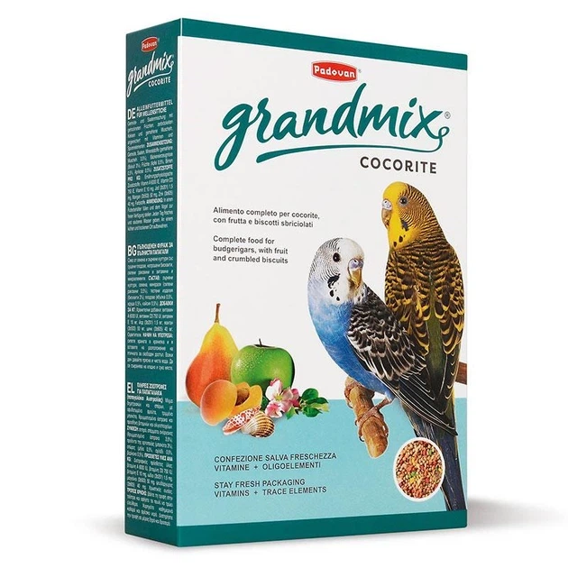 Основной корм Padovan GrMix cocorite для маленьких попугаев 400 г в упаковке (PP00276) - изображение 2