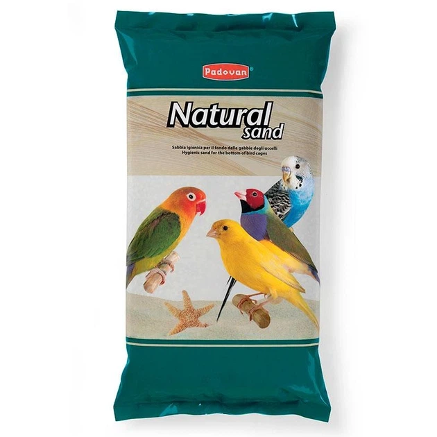 Гигиенический наполнитель Padovan Natural Sand для птичьих клеток 5 кг в упаковке (PP00235) - изображение 2