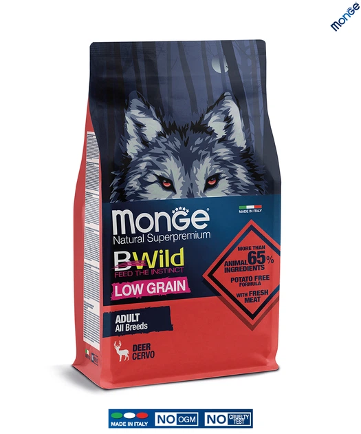 Низкозерновой корм Monge Dog Bwild Low Grain оленина 2.5 кг (011983) - изображение 3