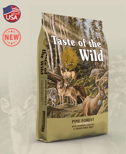 Сухой беззерновой корм для собак всех пород на всех стадиях жизни TOW Taste of the Wild Pine Forest Canine оленина 5.6 кг (9762-HT77) - изображение 2