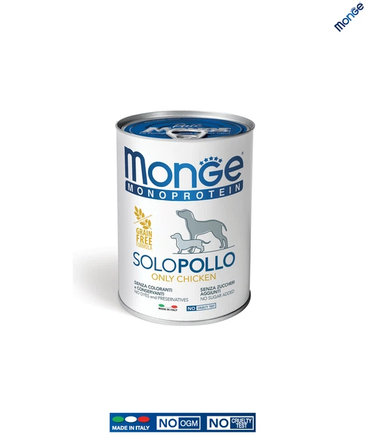 Влажный корм Monge Dog Wet SOLO 100% курица 0.4 кг (014212) - изображение 2