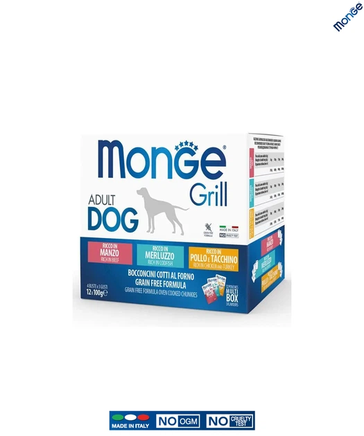 Влажный корм Monge Dog Wet GRILL MIX треска/индейка с курицей/говядина 1.2 кг (017510) - изображение 5