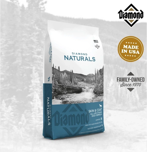 Сухой беззерновой суперпремиум корм для собак на всех стадиях жизни DIAMOND NATURALS All Life Stages Dog Skin & Coat 15 кг (dn10089-HT28) - изображение 3