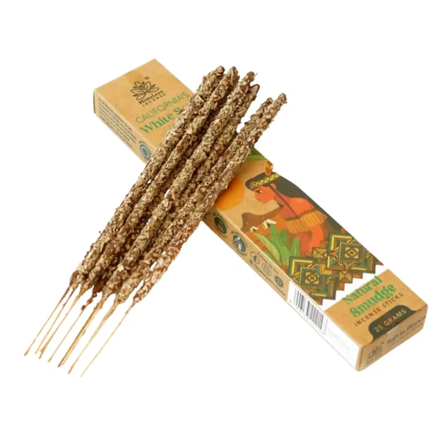 Аромапалочки Калифорнийский Белый шалфей Himalaya Smudge California’s White Sage 25г Himalaya Incense 8906163222148 - Фото 1 Аромапалочки Калифорнийский Белый шалфей Himalaya Smudge California’s White Sage 25г Himalaya Incense 8906163222148 - изображение 1