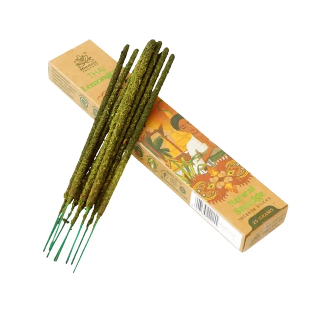 Аромапалички Тайський лемонграс Himalaya Smudge Thai Lemongrass 25г Himalaya Incense 8906163222155 - Фото 1 Аромапалички Тайський лемонграс Himalaya Smudge Thai Lemongrass 25г Himalaya Incense 8906163222155 - зображення 1