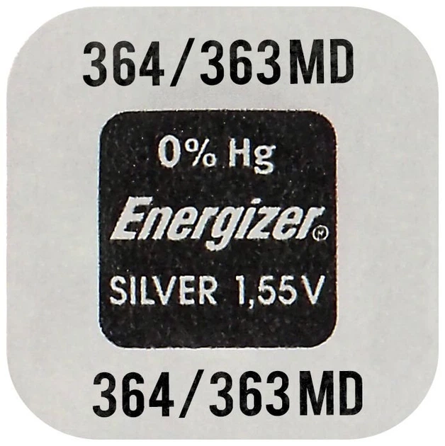 Батарейка Energizer 364 (SR621SW) - Фото 1 Батарейка Energizer 364 (SR621SW) - зображення 1