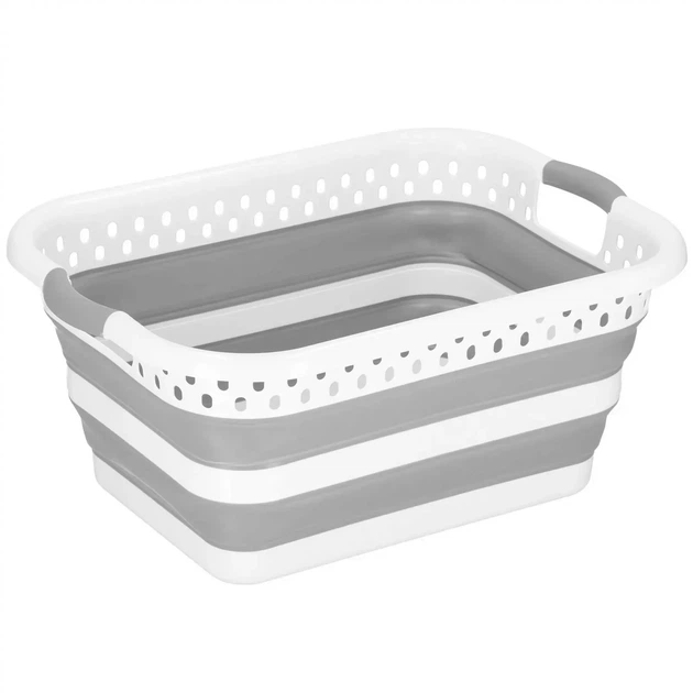 Kosz na pranie Springos składany silikonowy 24 l (5907719443430) - obraz 10