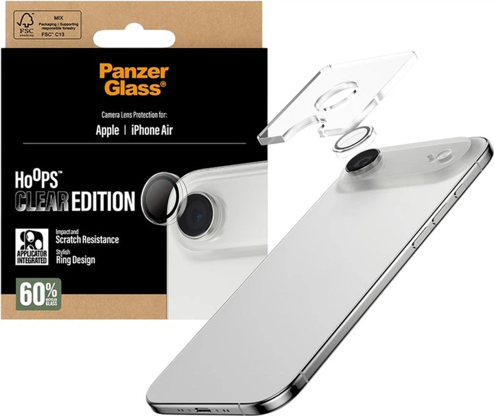 Захисне скло Panzer Glass Hoops Lens Protector для Apple iPhone Air Transparent (PG52773) - зображення 3