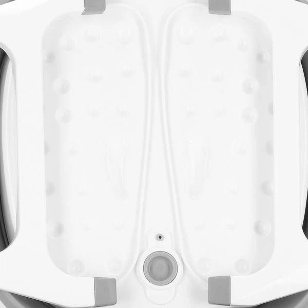 Миска Springos складна силіконова для масажу ніг сіро-біла 10 л (5907719443461) - зображення 4