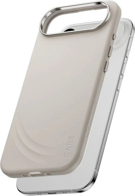 Etui plecki CARE by PanzerGlass FLOW Case MagSafe do Apple iPhone Air Vanilla (CR48218) - obraz 2