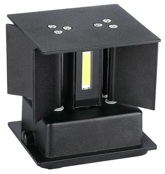 Настінний світильник V-Tek VT-759-12 LED Bridgelux, 11 W, 4000 K, 1360 Lm, IP65, Black Square 218530 (3800157678292) - зображення 2