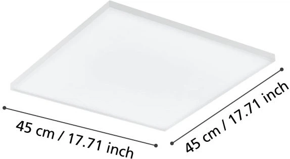 Lampa sufitowa Eglo Turcona-Z 6x3.8 W, 2400 Lm, IP20, 450 mm Biały 900058 (9008606221943) - obraz 4