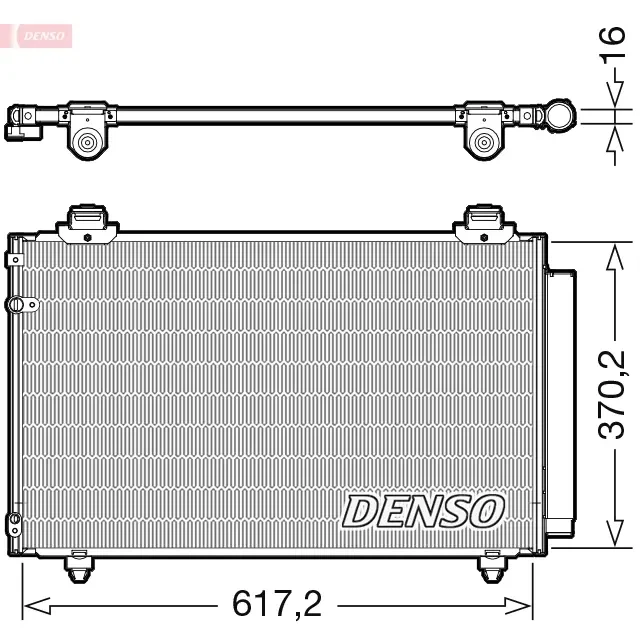 Радіатор кондиціонера TOYOTA COROLLA E12 00- DENSO (DCN50112) - Фото 1 Радіатор кондиціонера TOYOTA COROLLA E12 00- DENSO (DCN50112) - зображення 1