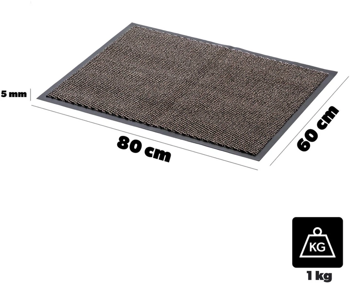 Wycieraczka pod drzwi Kadax Clin 60x80 cm Brązowa (5906638302866) - obraz 6