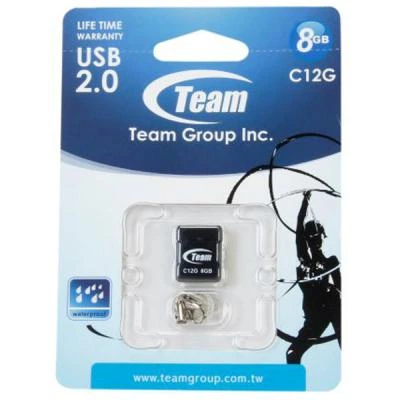 USB флеш накопичувач Team 8GB C12G Black USB 2.0 (TC12G8GB01) - Фото 5 USB флеш накопичувач Team 8GB C12G Black USB 2.0 (TC12G8GB01) - зображення 5