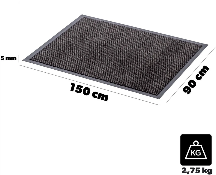 Килимок під двері Kadax Clin 90x150 см Антрацит (5906638302903) - зображення 6