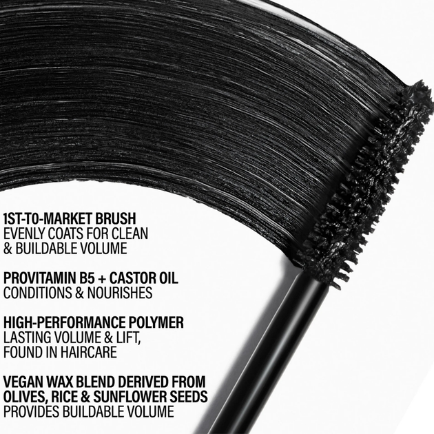 Об'ємна чорна туш для вій Makeup By Mario Master Mascara Super Black 8.5 мл - Фото 5 Об'ємна чорна туш для вій Makeup By Mario Master Mascara Super Black 8.5 мл - зображення 5