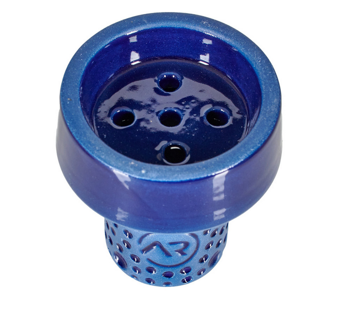 Чаша глиняная для кальяна Aroma Uniform Blue глазурованная Classic Killa - изображение 3