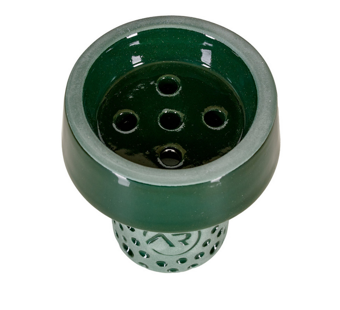 Чаша глиняная для кальяна Aroma Uniform Green глазурованная Classic Killa - Фото 2 Чаша глиняная для кальяна Aroma Uniform Green глазурованная Classic Killa - изображение 2