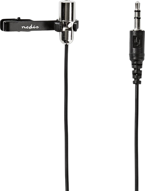 Петличний мікрофон Nedis jack 3.5 мм дротовий Чорний (MICCJ105BK) - зображення 2