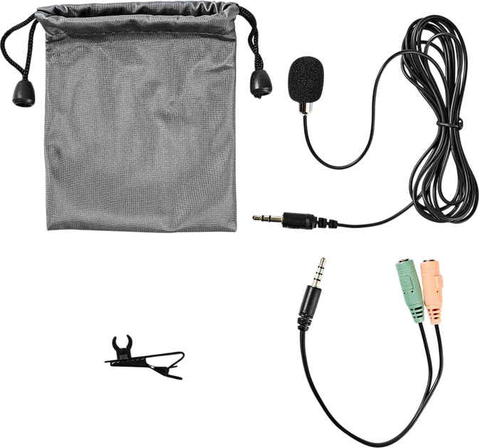 Петличний мікрофон Nedis jack 3.5 мм дротовий Чорний (MICCJ105BK) - зображення 4