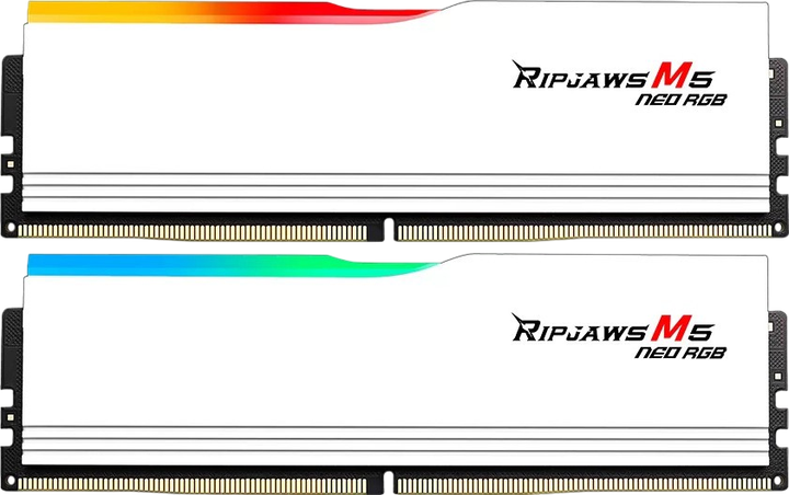 Оперативна пам'ять G.Skill 32GB (2x16GB) DDR5 6000MHz Ripjaws M5 Neo RGB White (F5-6000J3636F16GX2-RM5NRW) - зображення 2