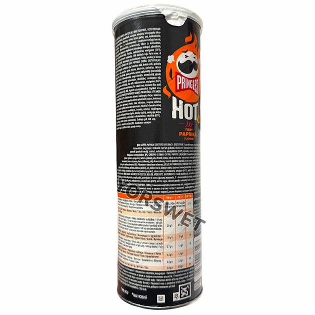 Чипси картопляні Pringles Hot Fiery Paprika гостра паприка 160 г (0017) - изображение 2