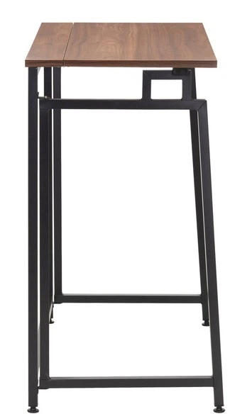 Biurko komputerowe Springos HF00256 80 cm składane Ciemno brązowe (5908455306850) - obraz 4