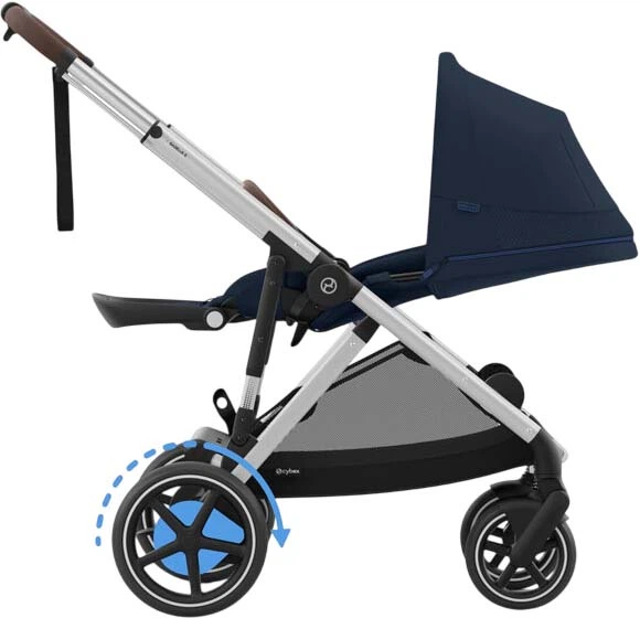 Прогулянкова коляска Cybex e-Gazelle S Ocean Blue Gold (4063846465903) - зображення 6