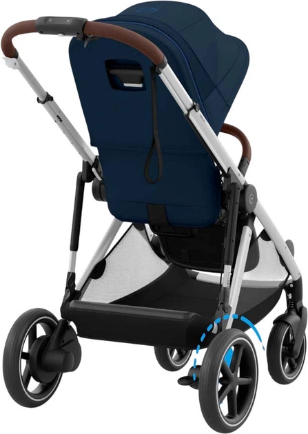 Прогулянкова коляска Cybex e-Gazelle S Ocean Blue Gold (4063846465903) - зображення 7