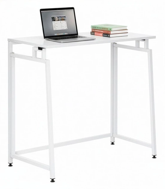 Biurko komputerowe Springos HF0057 80 cm składane Białe (5908455306867) - obraz 8