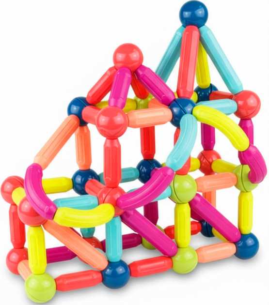 Конструктор магнітний Springos 3D 128 елементів (5908455307697) - зображення 2