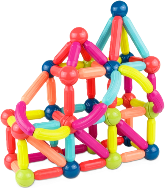 Klocki magnetyczne Springos 3D 100 elementów (5908455307703) - obraz 2