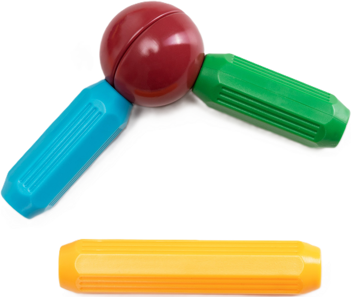 Klocki magnetyczne Springos 3D 100 elementów (5908455307703) - obraz 10